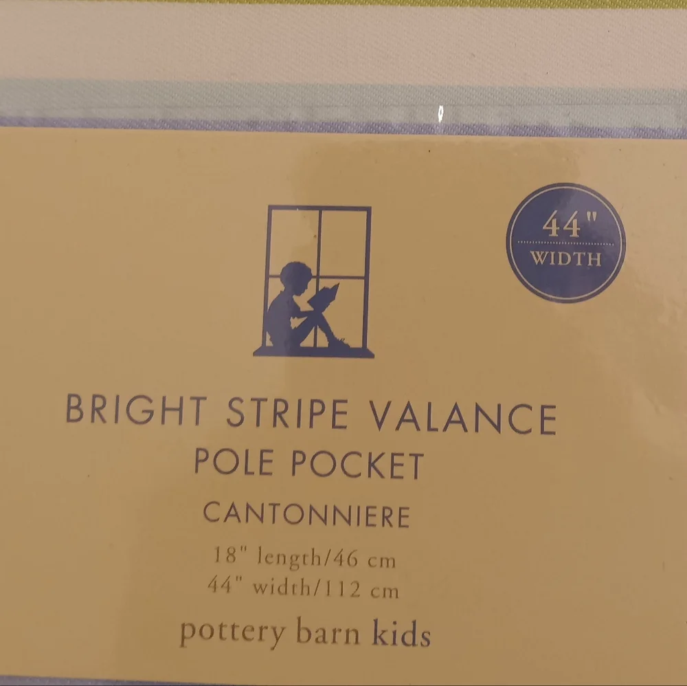 Pottery Barn Kids Bright Stripe Valance 44